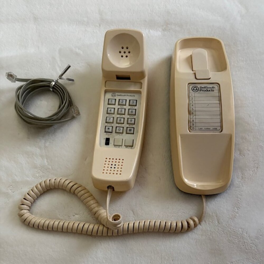 Vintage BellSouth Push Button Princess Landline Phone